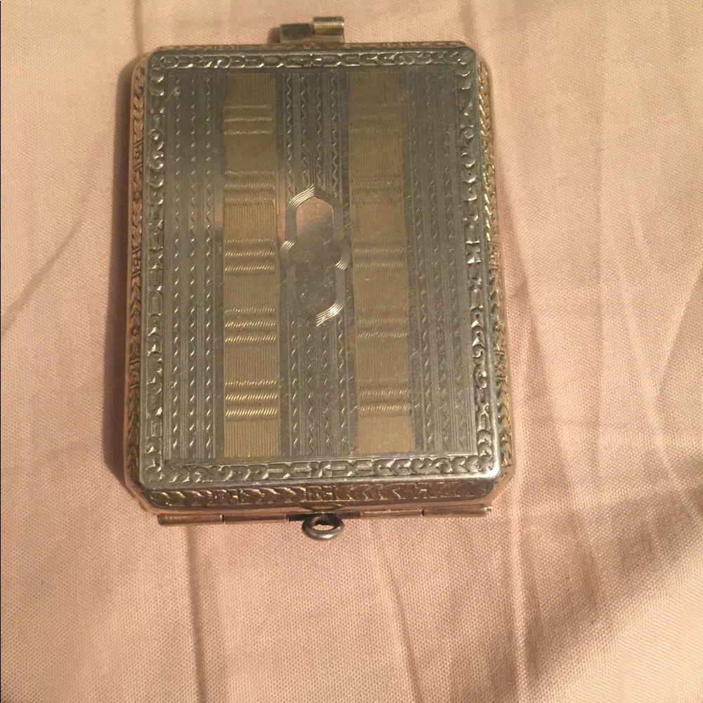 Vintage match box 10k over silver
